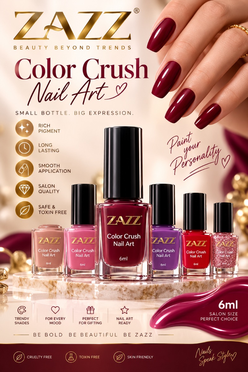 ZAZZ Color Crush Nail Art, 6ml Poster